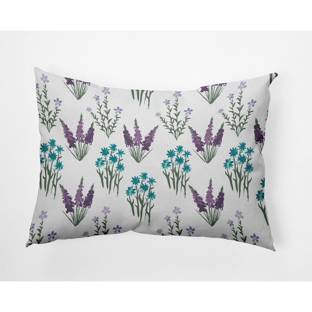 Flower Field Decorative Throw Pillow