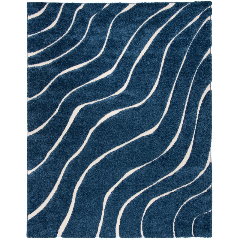SAFAVIEH Florida Shag Borbala Soft Serene Waves 1.2-inch Thick