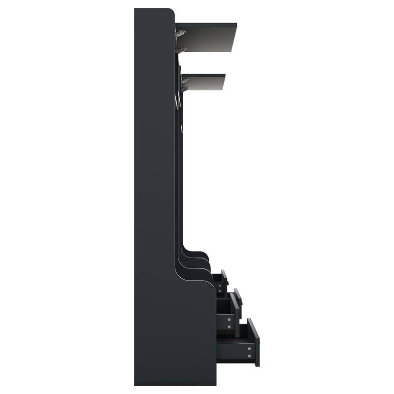 4-in-1 Detachable Hall Tree with Storage Drawers and 7 Hooks