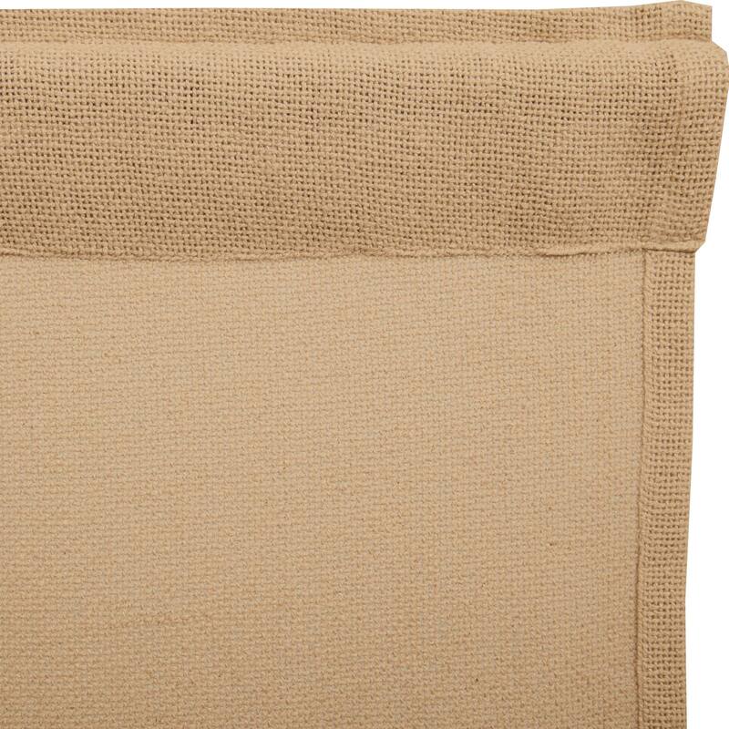 Farmhouse Curtains VHC Cotton Burlap Long Prairie Panel Pair Rod Pocket Solid Color - Prairie Panel 84x36 - Prairie Panel 84x36