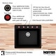 preview thumbnail 20 of 55, Karran Top Mount 25 in. Single Bowl Quartz Kitchen Sink