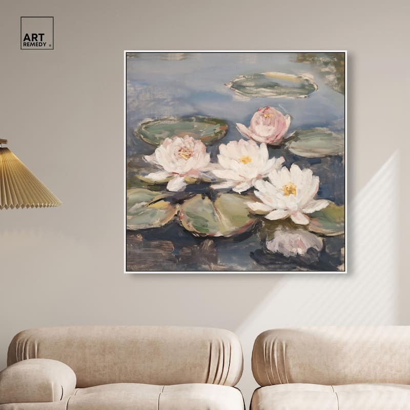 Water Lilies Canvas by Art Remedy