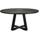 preview thumbnail 4 of 5, Uttermost Gidran Round Black Dining Table - 60"W x 30"H x 60"D 