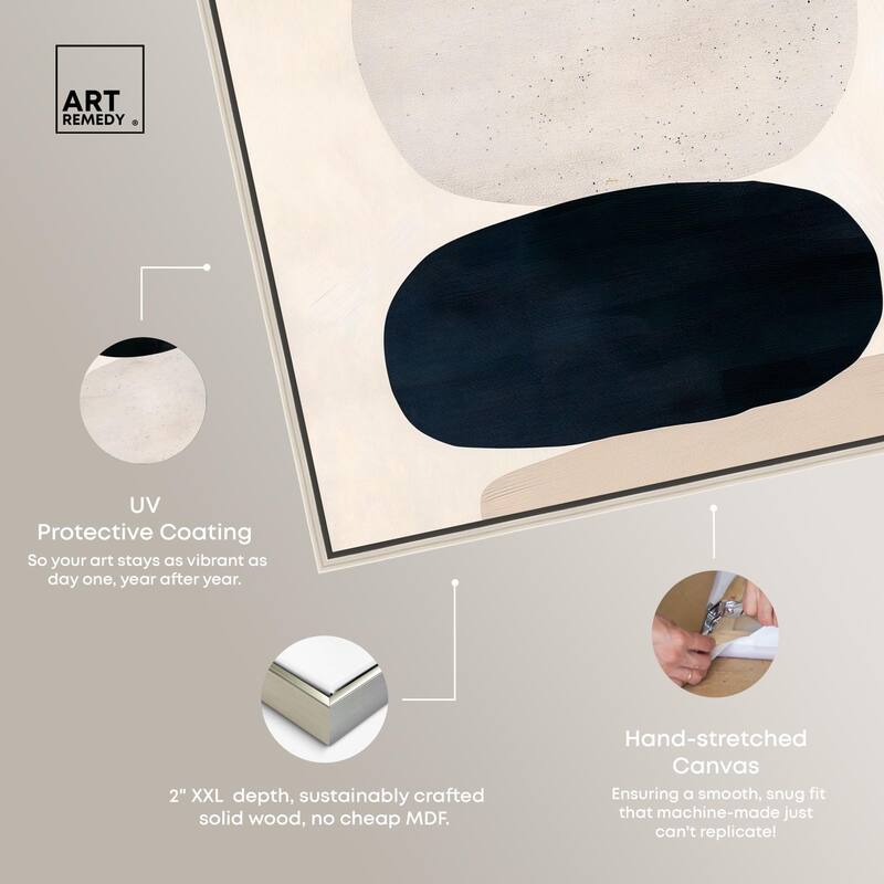 Pebble Pillars I Canvas by Art Remedy