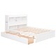 preview thumbnail 26 of 36, Full Storage Platform Bed with Shelves, Twin Trundle & Drawers - Large Storage