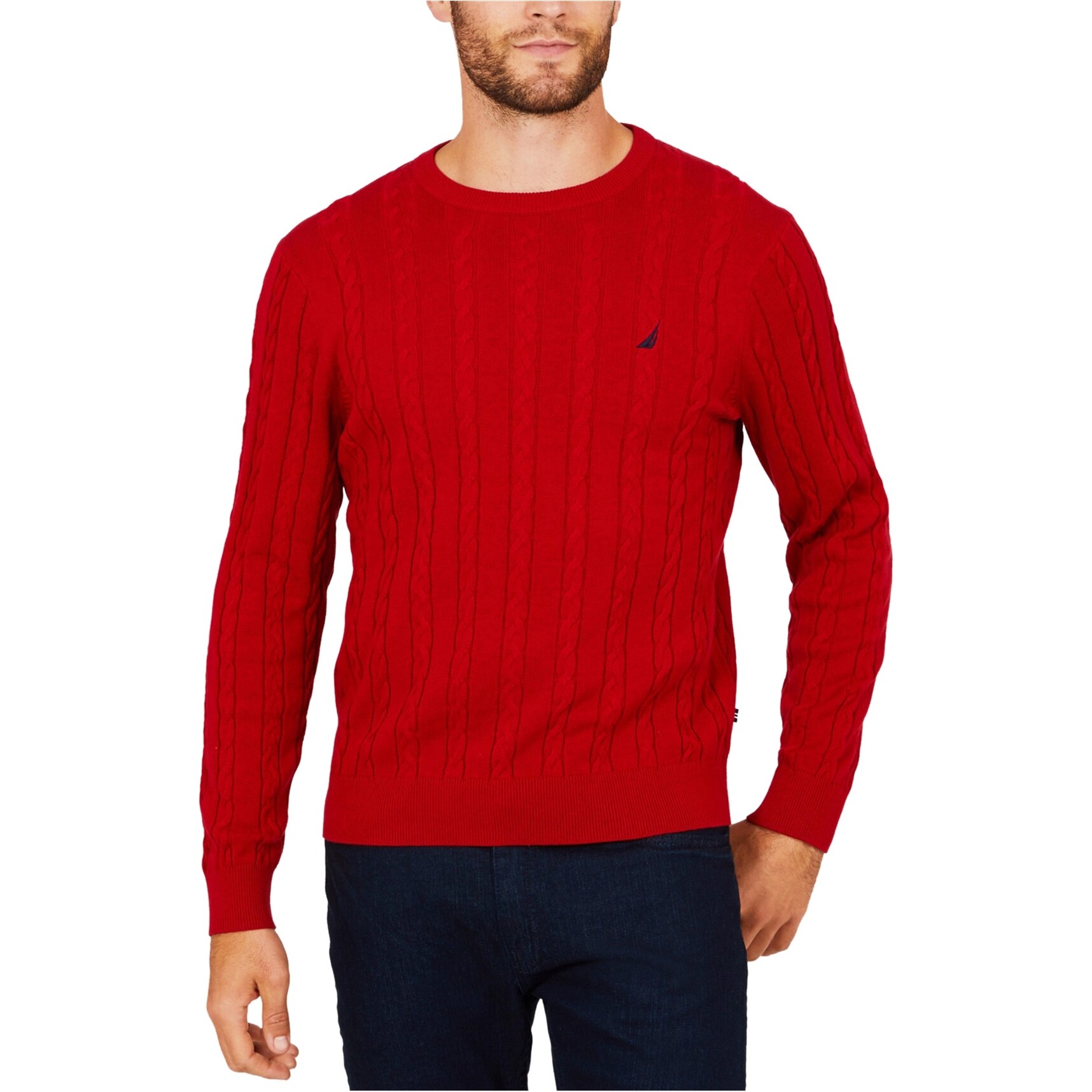 nautica cable knit sweater