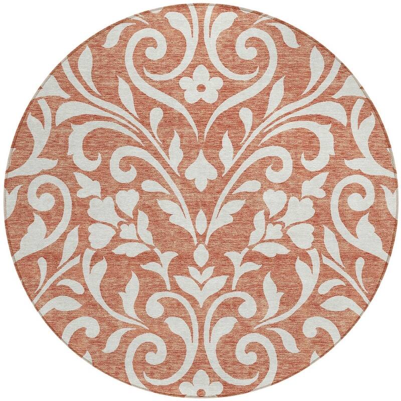 HomeRoots Floral Transitional Rectangle Outdoor Rug
