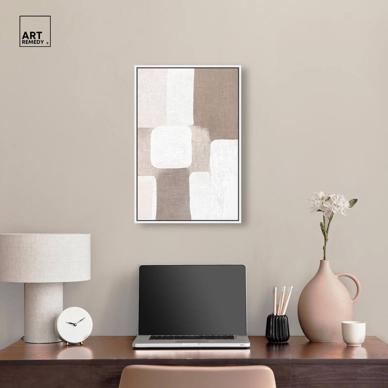 Stucco Squares I Canvas by Art Remedy