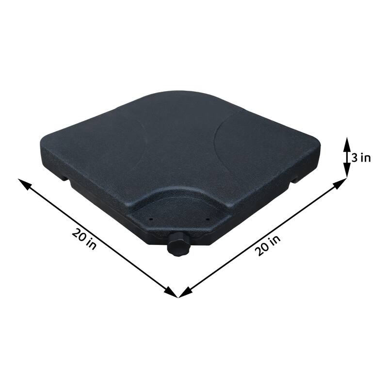 Maypex 130LBS Water Fill Offset Cantilever Umbrella Base