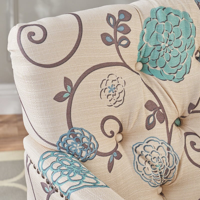 28" Button Tufted Club Chair