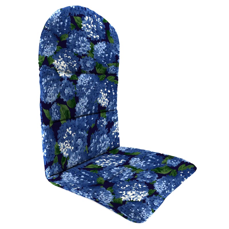 21" x 49" Outdoor Adirondack Chair Cushion with Back Strap - 49'' L x 20.5'' W x 2.5'' H - Hydrangea Midnight