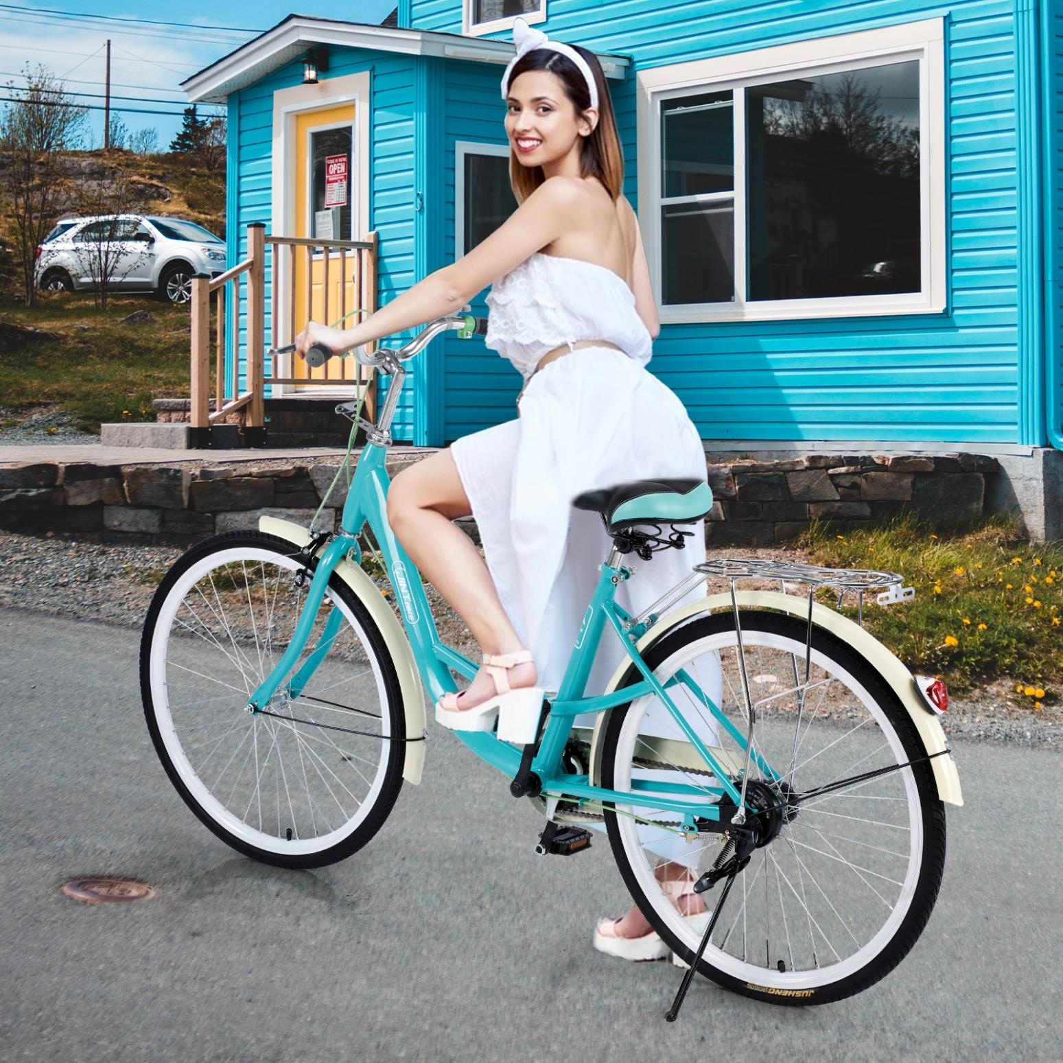 Ladies bike 26 inch wheel hot sale