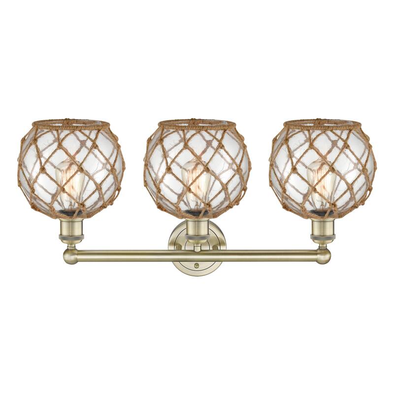 Innovations Lighting Endless Possibilities Edison - Farmhouse Rope - 3 Light 26" Bath Vanity Light