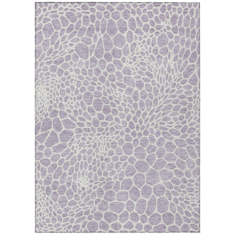 Machine Washable Indoor/ Outdoor Chantille Animal Print Rug