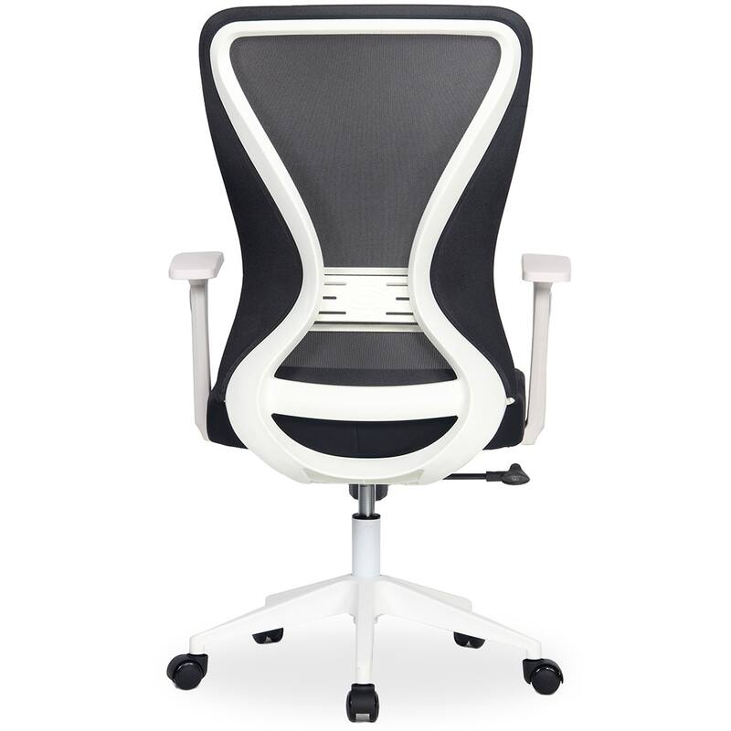 Modern Home Xelo Solo Mid-Back Desk/Office Task Chair, Computer Ergonomic Mesh Back Lumbar Support with Armrests