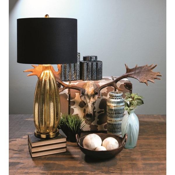 Navy pineapple lamp hot sale