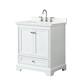 Option White / Giotto Quartz Top / Polished Chrome