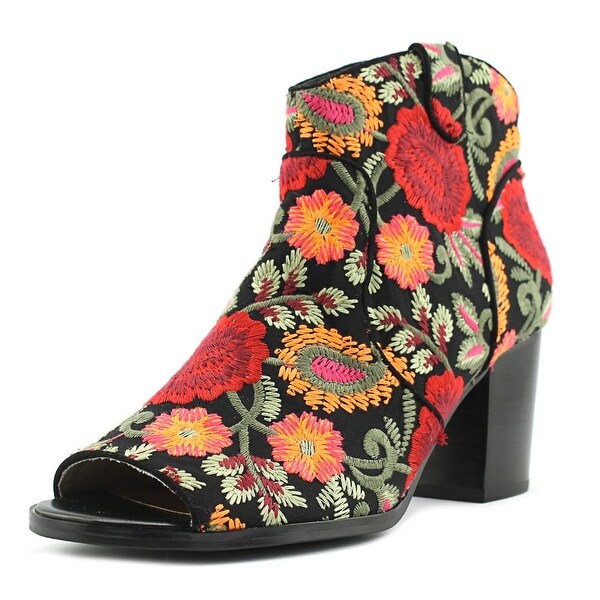womens multi colored booties