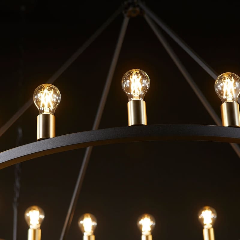 Quorum International 64-16-80 Paxton 16 Light 42" Wide Ring Chandelier