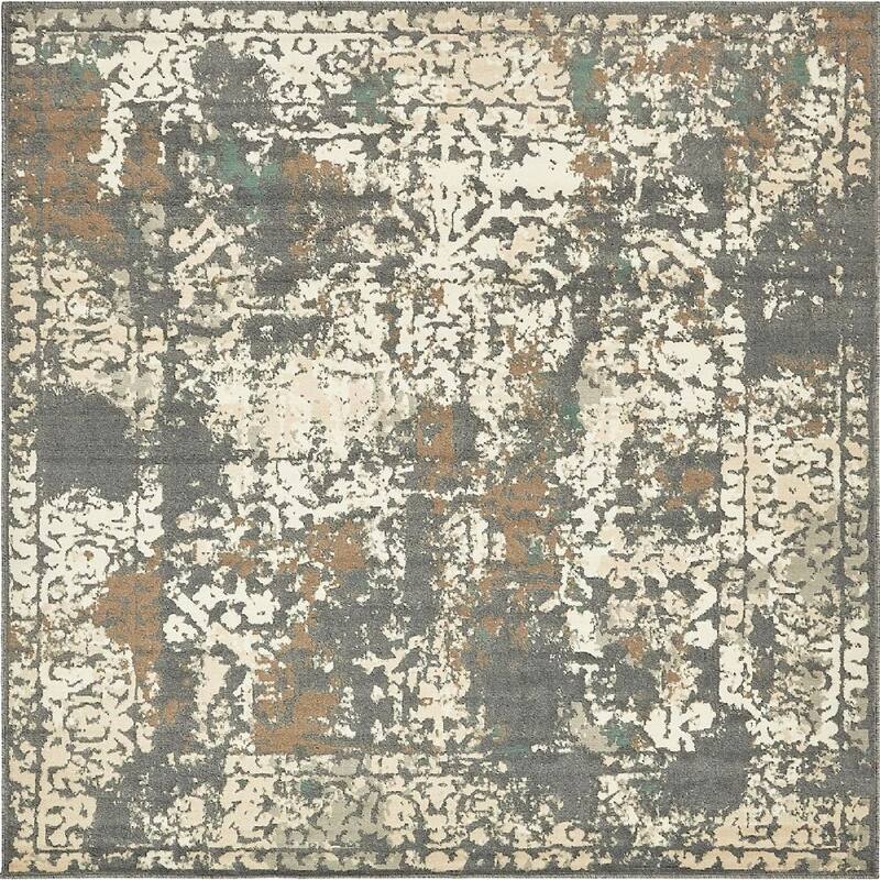 Contemporary Daisy Collection Area Rug