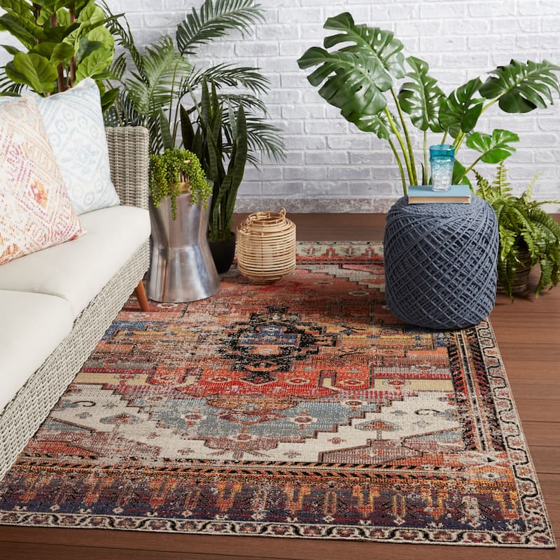 Cicero Indoor and Outdoor Medallion Area Rug
