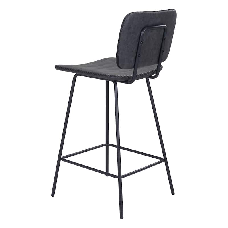 Boston Counter Stool (Set of 2) Vintage Black - 16.9" W x 19.5" D x 37.8" H