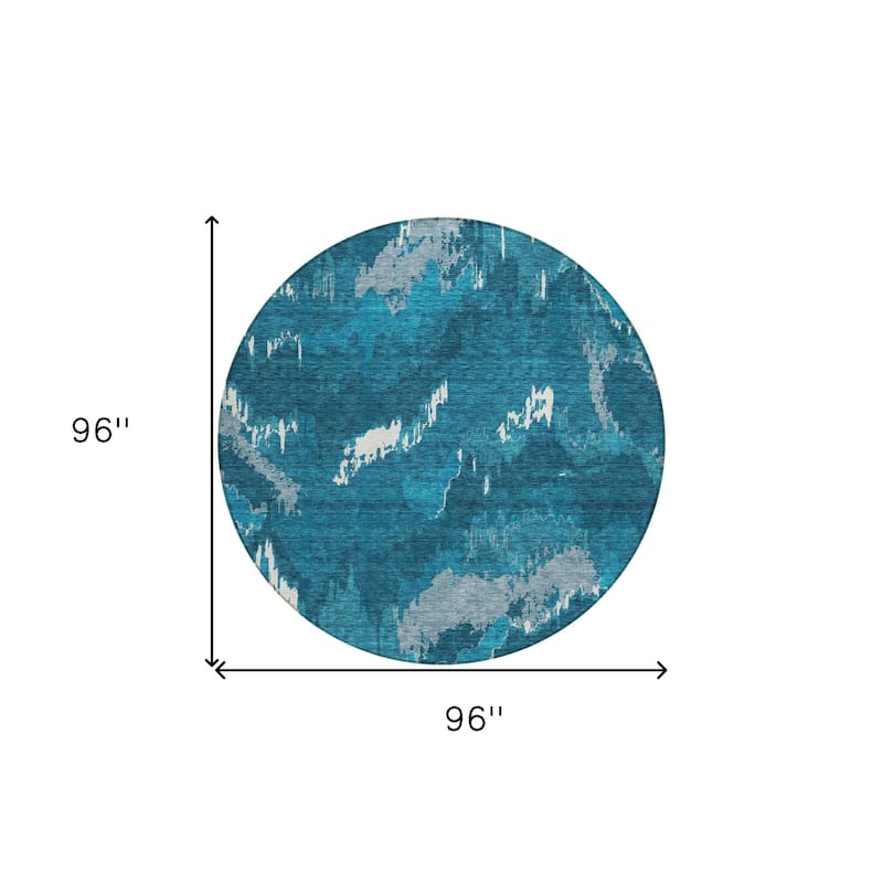 HomeRoots Abstract Transitional Rectangle Outdoor Rug