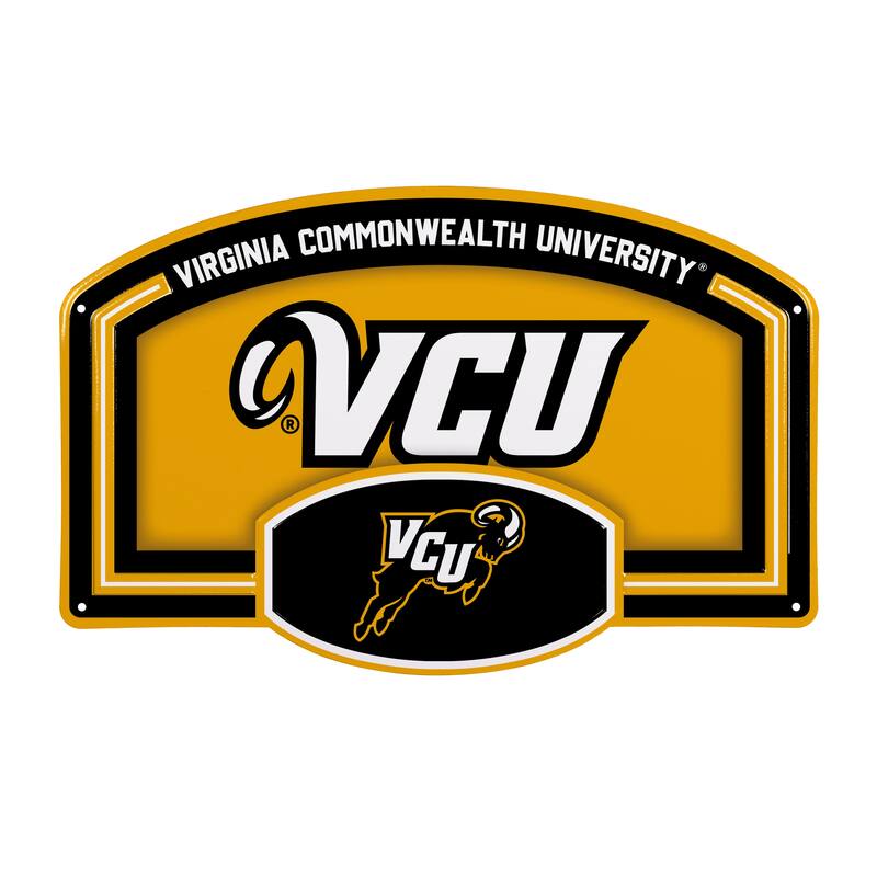 Virginia Commonwealth University Embossed Steel Wall Sign, 11" x 17"