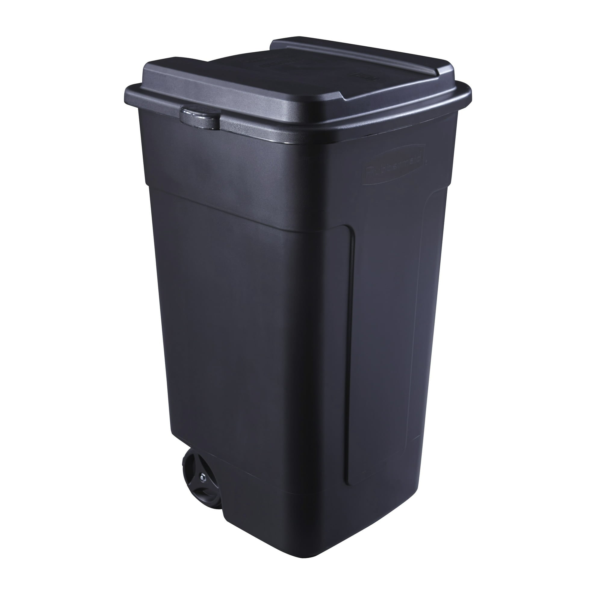 Black Roughneck Wheeled Plastic Garage Trash Can, 50 Gallon