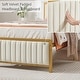 preview thumbnail 14 of 19, Javlergo Set of 2 Twin Bed Frame with Upholstered Tufted Headboard & Footboard, No Box Spring Needed