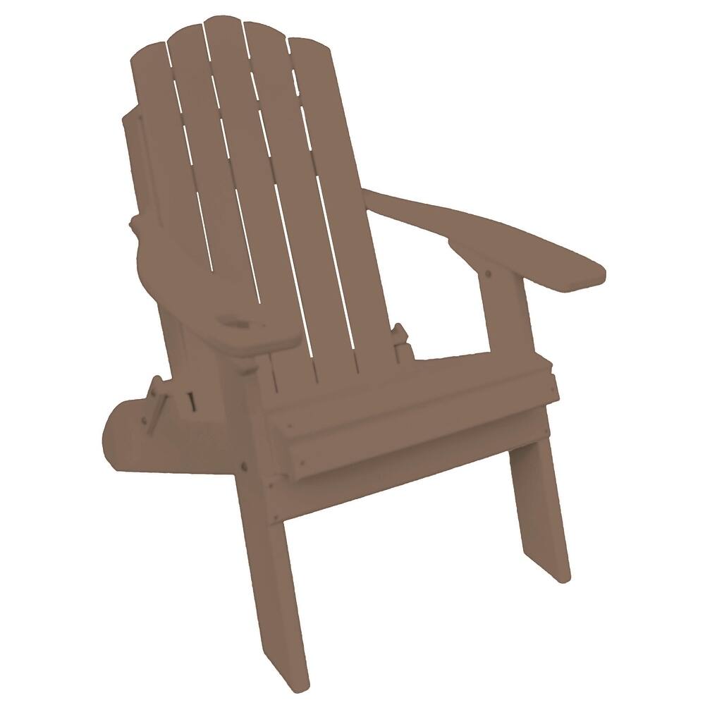 Country Classics Collection Poly Lumber Folding Adirondack Chair