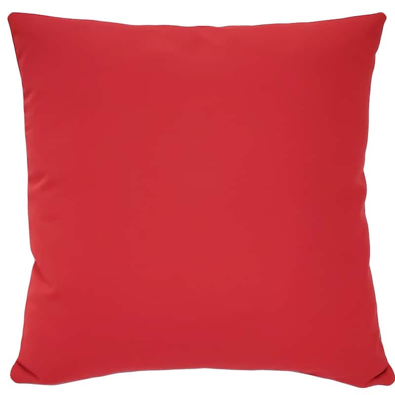 Sunbrella Jockey Red Throw Pillow - 20" x 20"