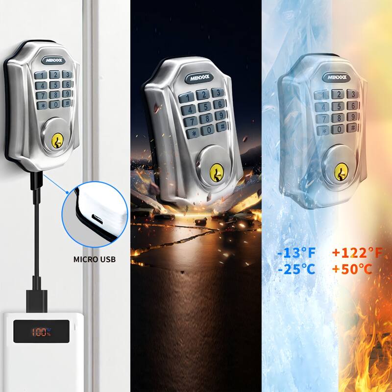 Smart Lock with Auto-Lock, Bluetooth and App Control