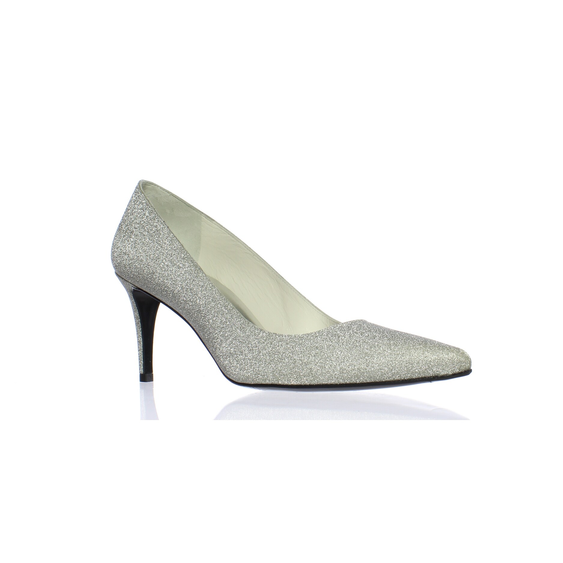 silver pumps size 10