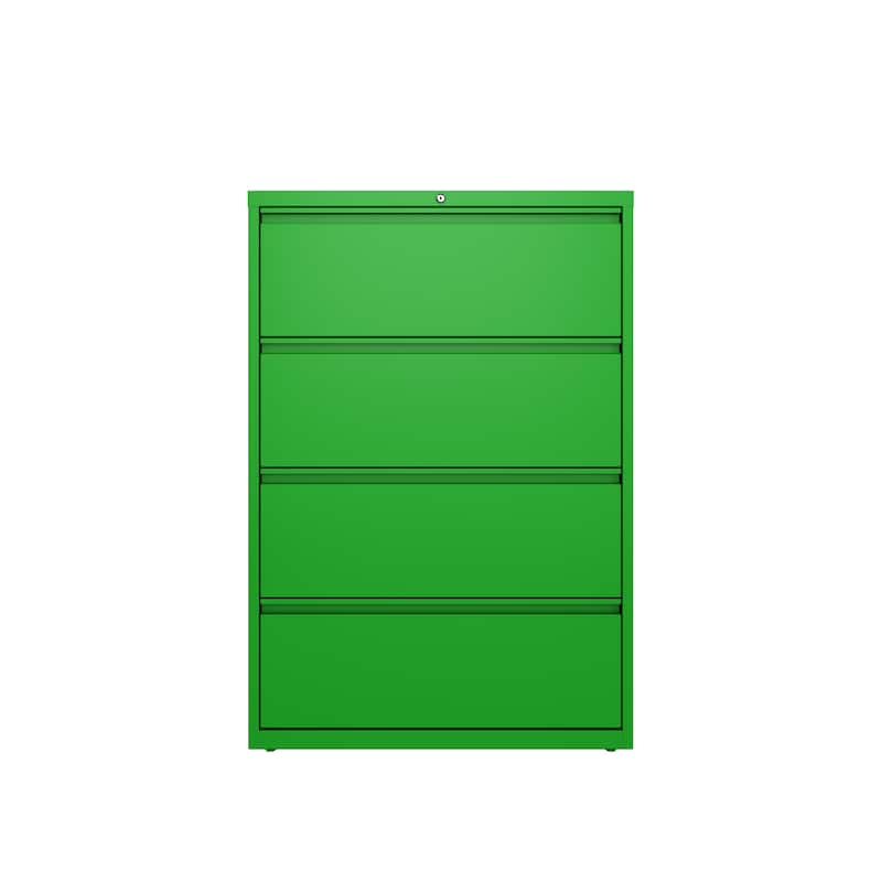 Hirsh 36-in Wide HL10000 Series 4 Drawer Lateral File Cabinet, White