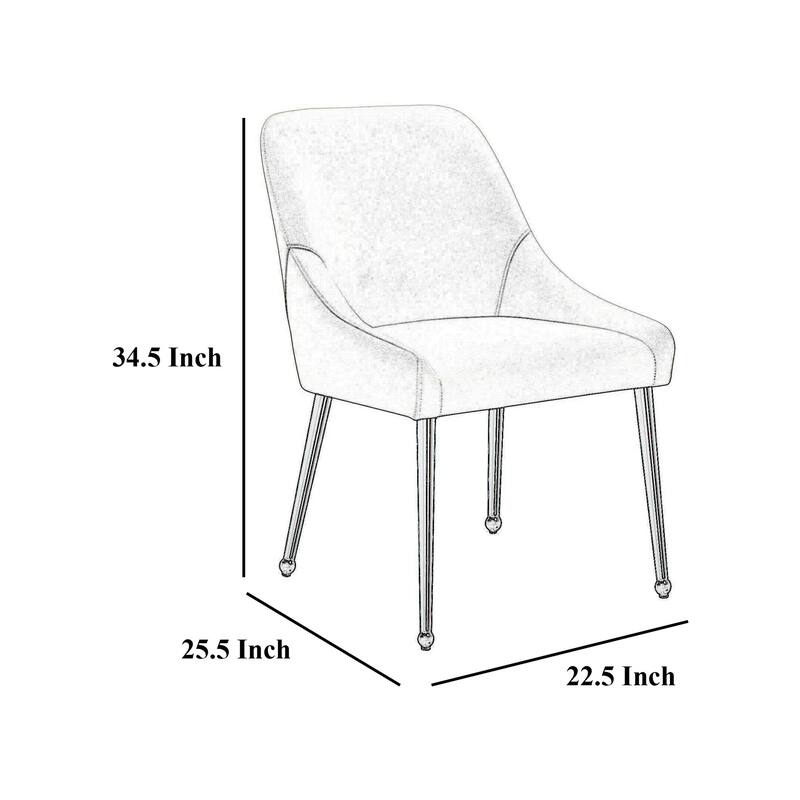 Maya Dining Side Chair Set of 2, Slope Arms, Black Metal, Green Velvet