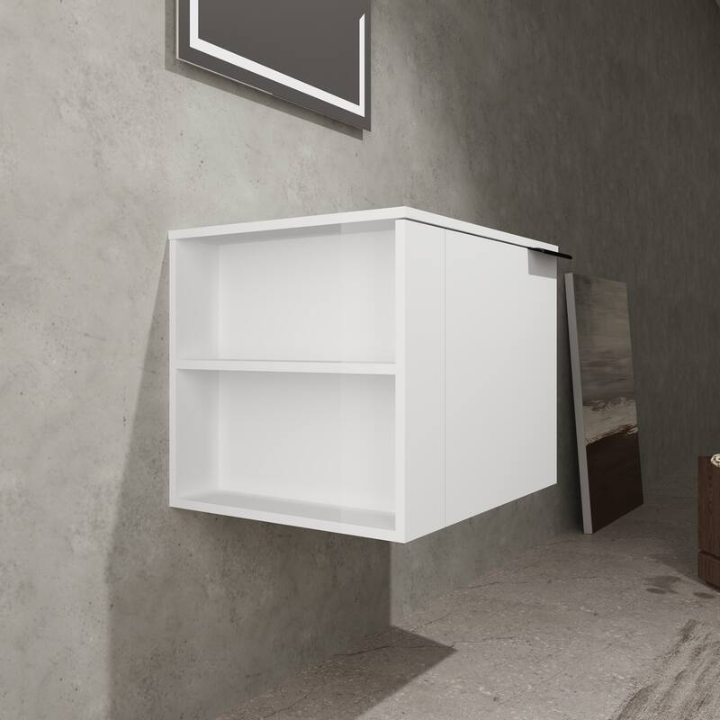 24" Oak Bathroom Vanity Cabinet with Generous Storage, Soft-Close Doors, and Easy Assembly (Sink Not Included)