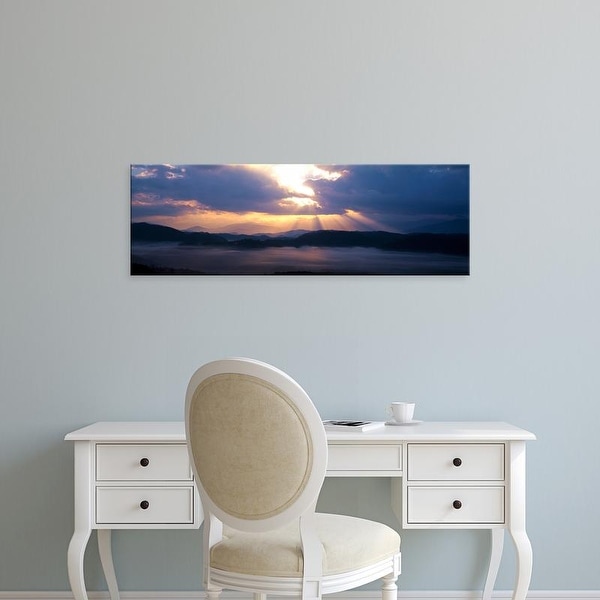 Easy Art Prints Panoramic Image 'Sunrise, Foothills Parkway, Great Smoky Mountains National Park, Tennessee' Canvas Art