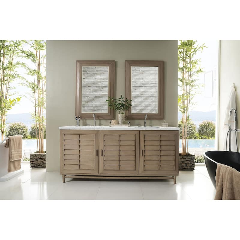 James Martin Vanities 620-V72-FEJP Portland 72" Free Standing Double