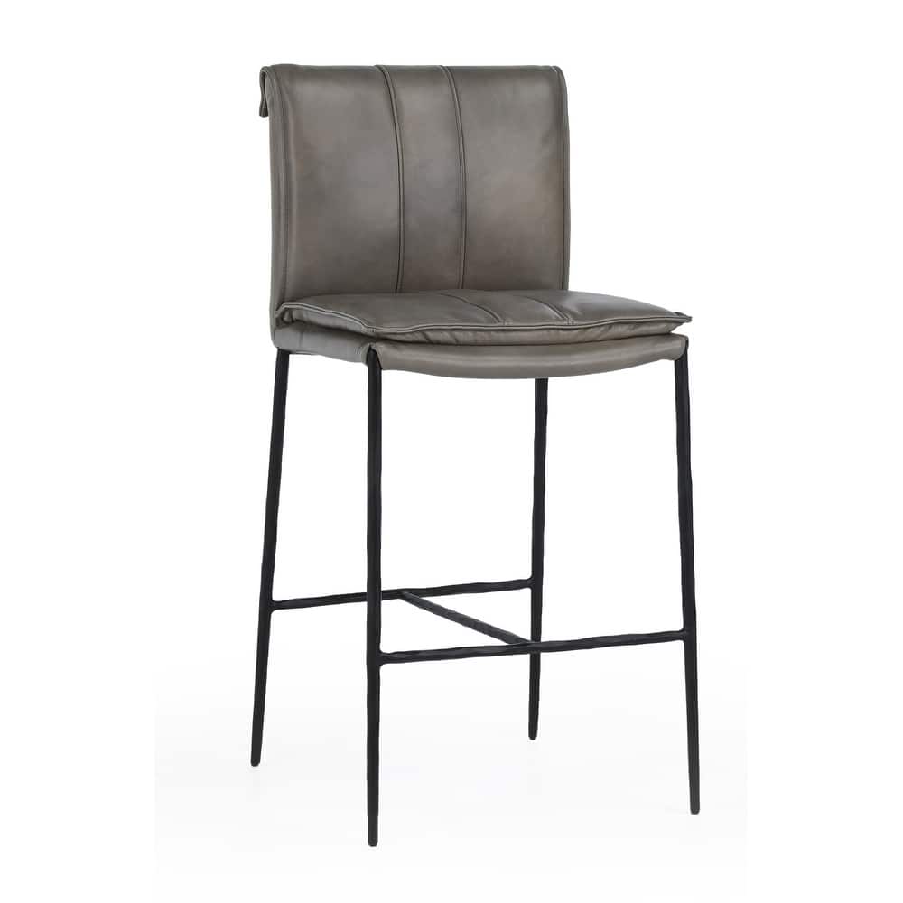 Classic Home Tuscan Leather Bar and Counter Stool