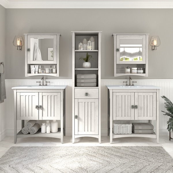 Bush salinas deals tall storage cabinet