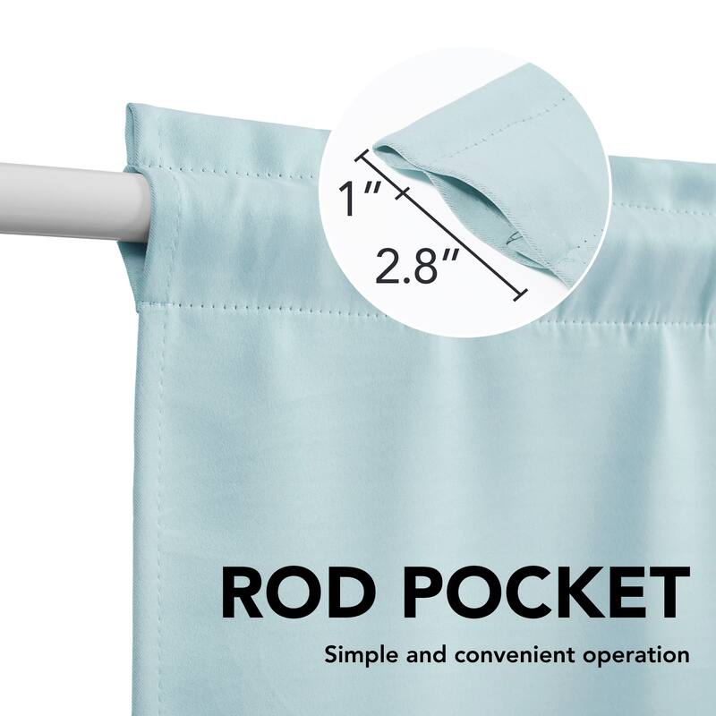 Rod Pocket Kitchen Curtain Valance and Tiers Set