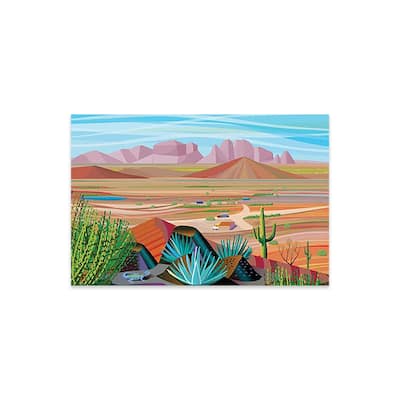West Of Phoenix Print On Acrylic Glass by Charles Harker