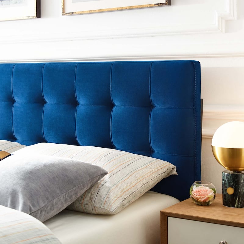 Copper Grove Worishofen Full-size Tufted Velvet Headboard