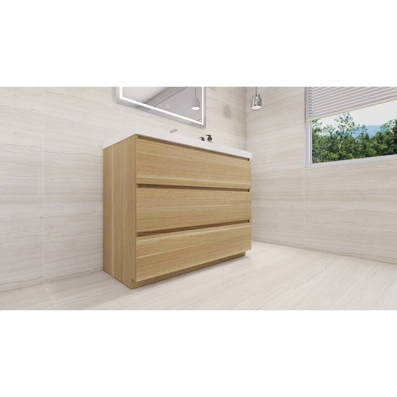 Aron 42'' Freestanding Vanity with Reinforced Acrylic Sink