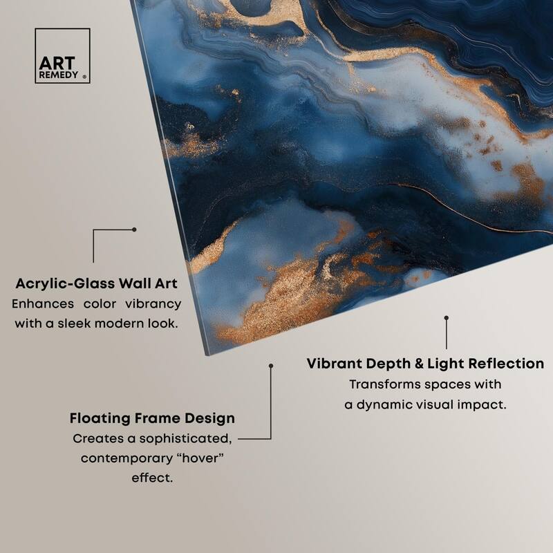 Deep Sea Geode IV Acrylic by Art Remedy, Ready to Hang