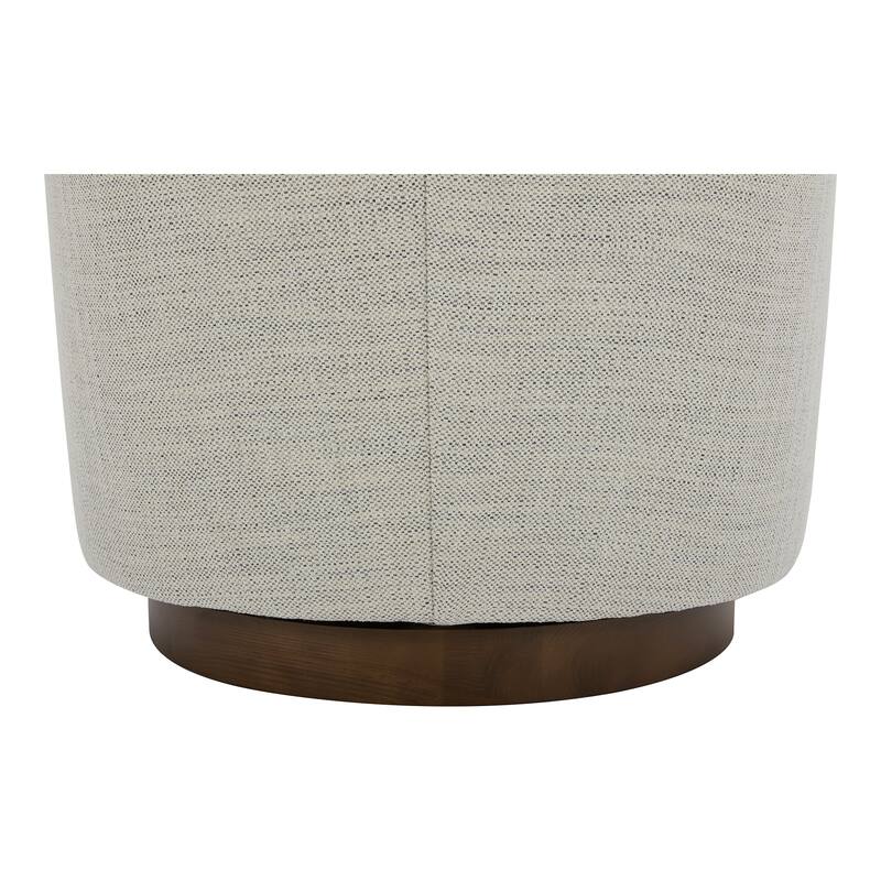 NADAAL STUDIOS Grayson, Accent Chair Polyester and Acrylic Upholstery Solid Wood and Plywood Construction, Splashed White