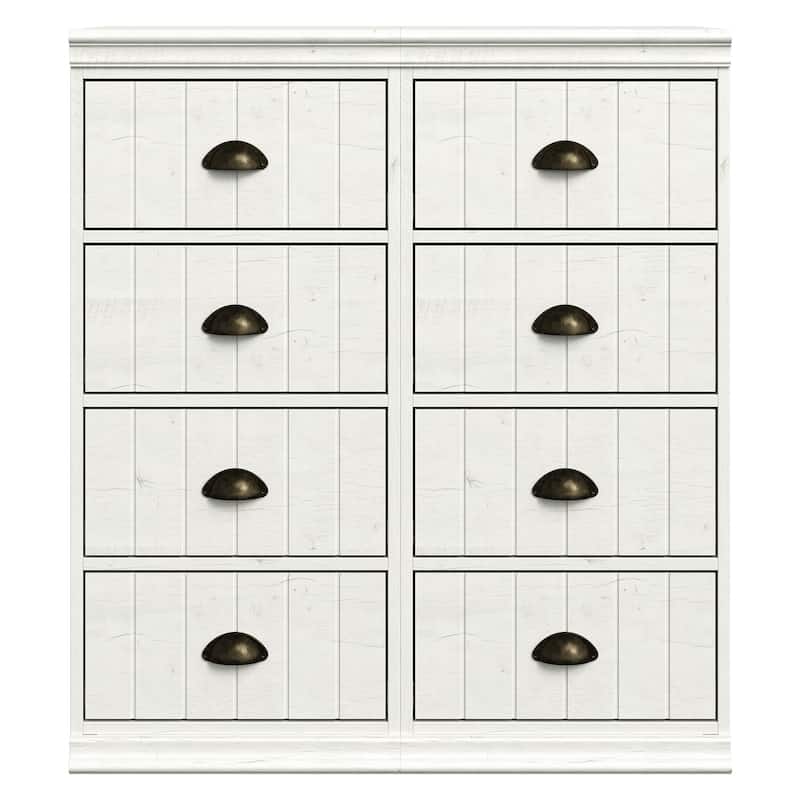 2-Piece 4-Drawer Dresser for Bedroom