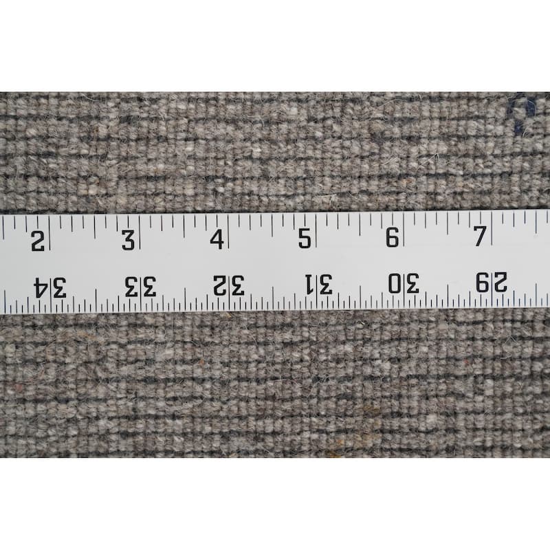 Hand Knotted Oriental 100% Wool Carpet Tribal Animal Pictorial Greys & Charcoal Gabbeh Area Rug - 8' 0'' X 6' 0''