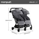 preview thumbnail 2 of 26, Mompush Lithe Double Stroller, Lightweight Side by Side Stroller for Newborn and Toddler, Easy Fold, Spacious Seats with Recline